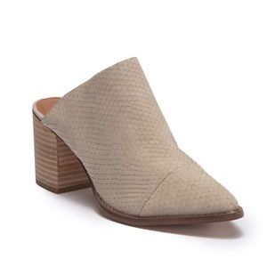 Report “Tosh” Snake Embossed Mule